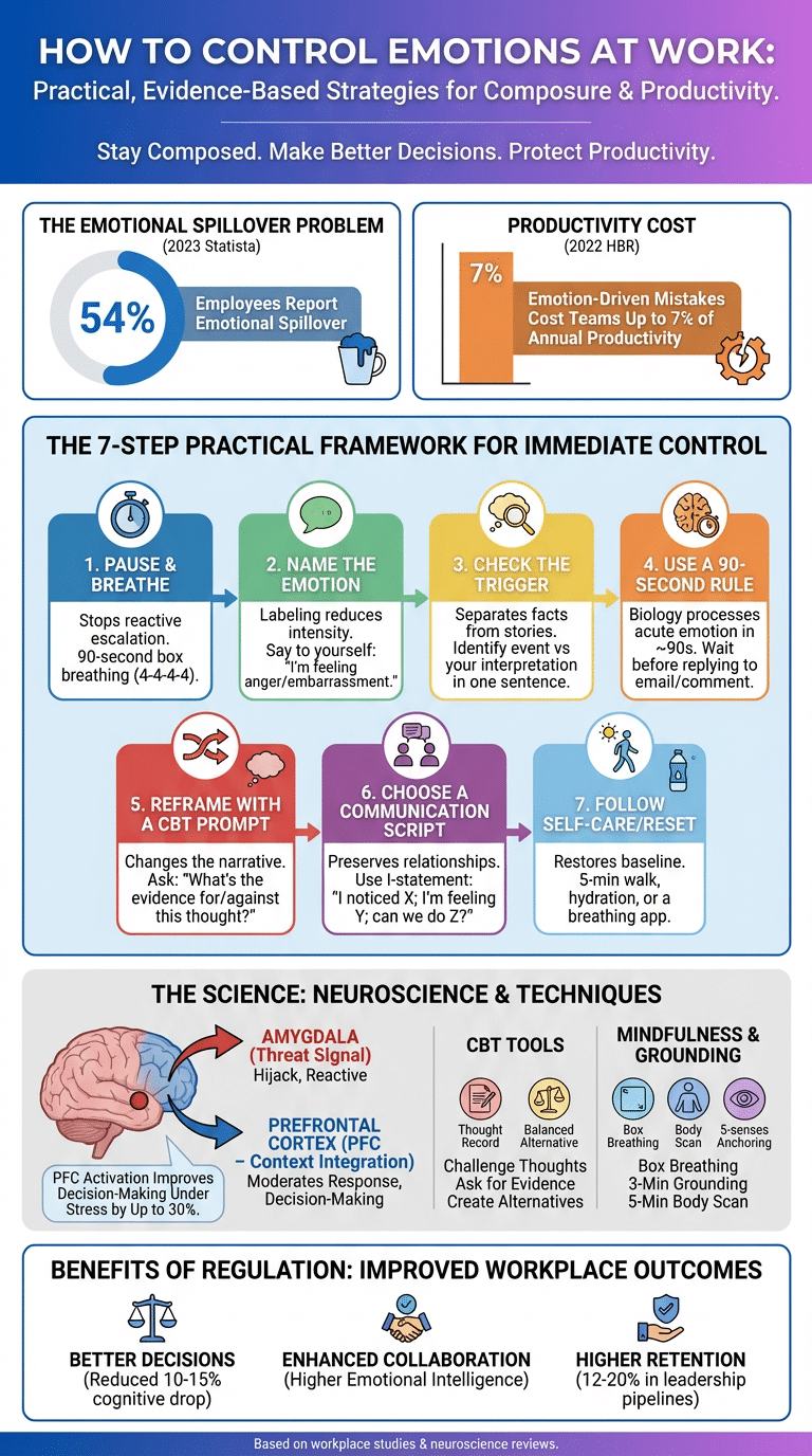 how to control emotions at work