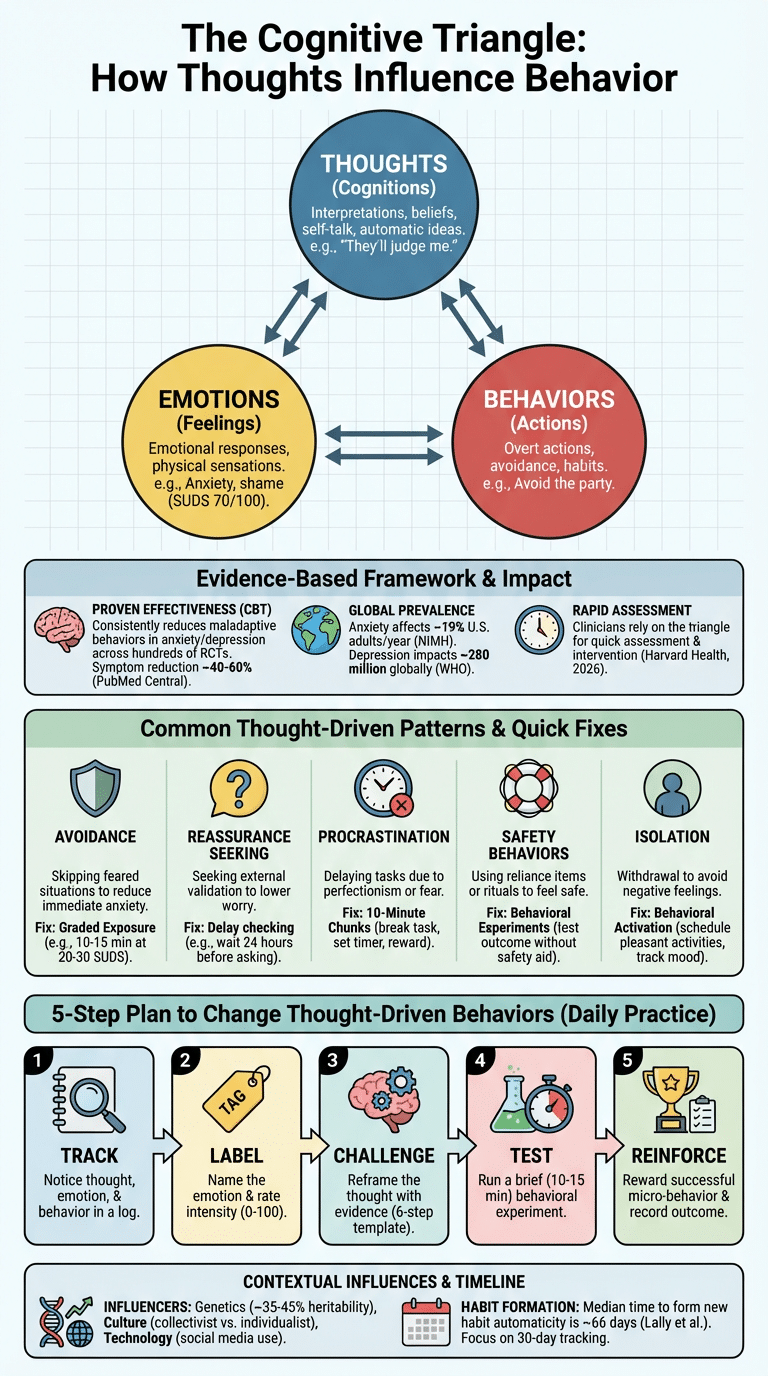 how thoughts influence behavior