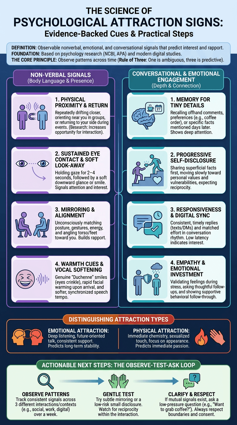 psychological attraction signs