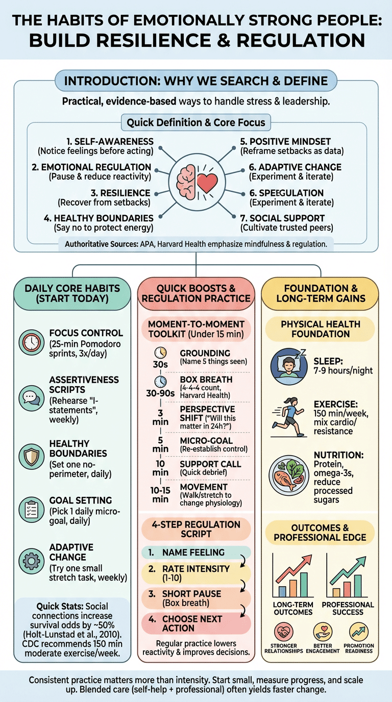habits of emotionally strong people