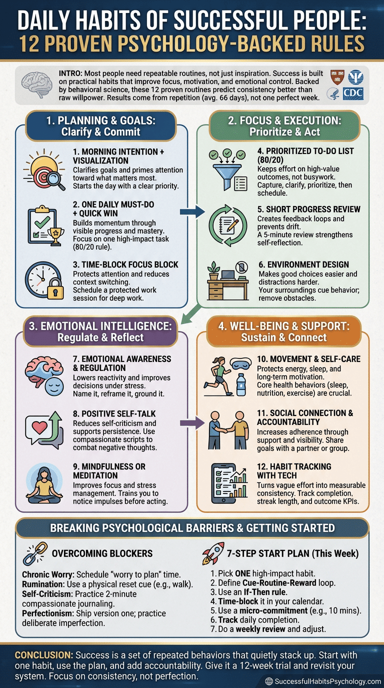 daily habits of successful people psychology