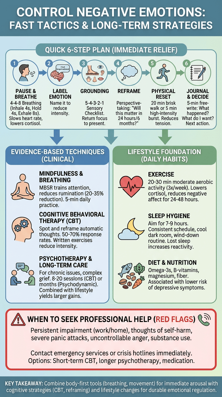 how to control negative emotions