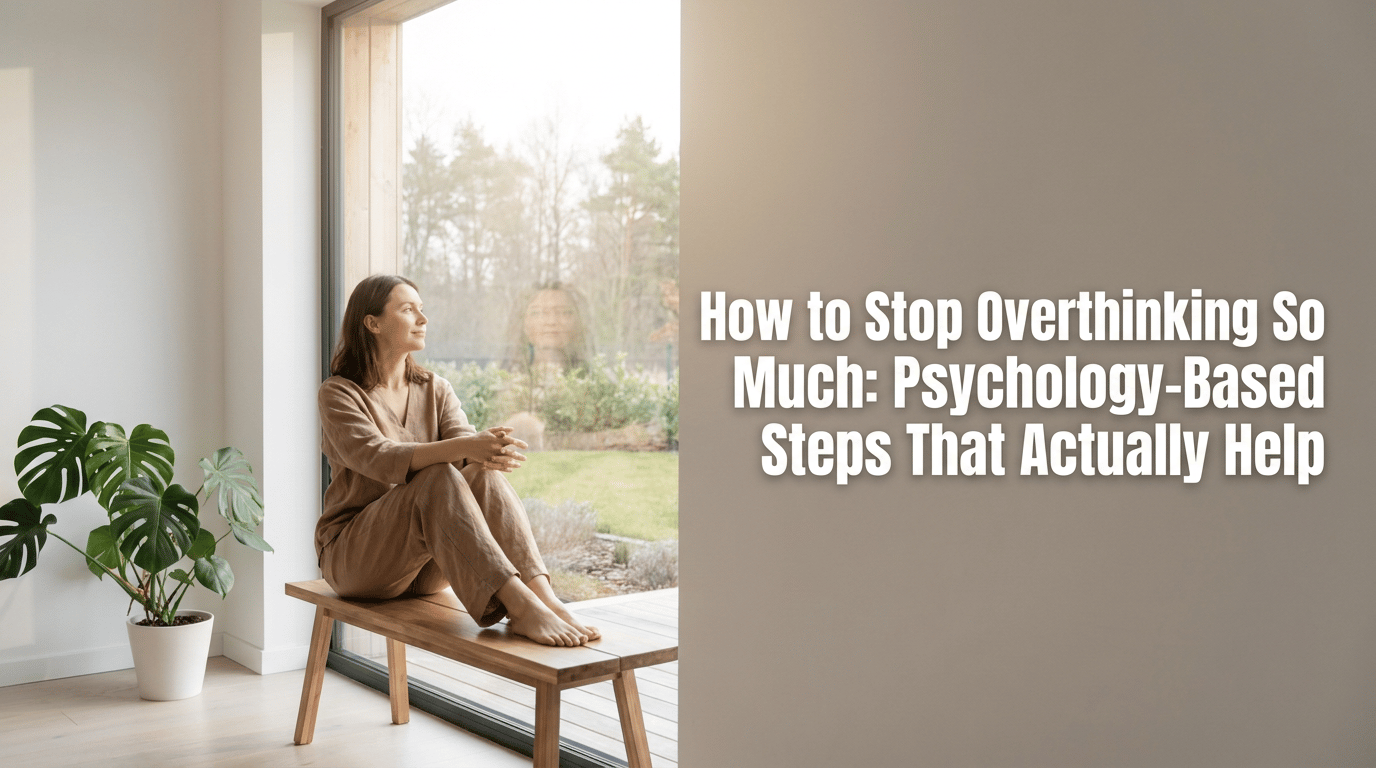 How to Stop Overthinking So Much: Psychology-Based Steps That Actually Help featured image