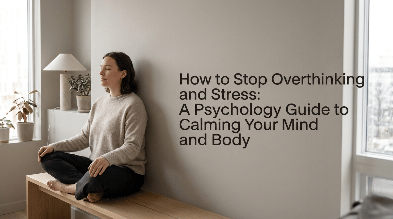 How to Stop Overthinking and Stress: A Psychology Guide to Calming Your Mind and Body featured image