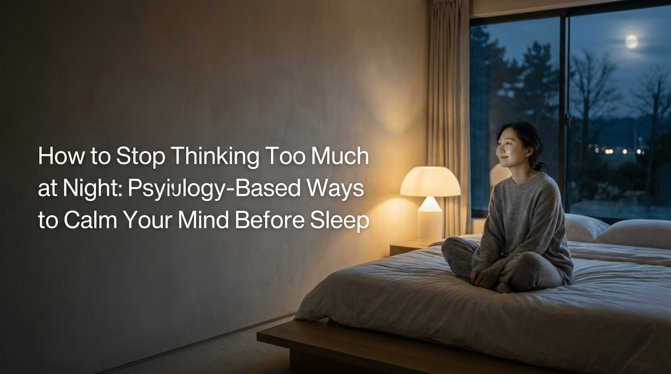 How to Stop Thinking Too Much at Night: Psychology-Based Ways to Calm Your Mind Before Sleep featured image