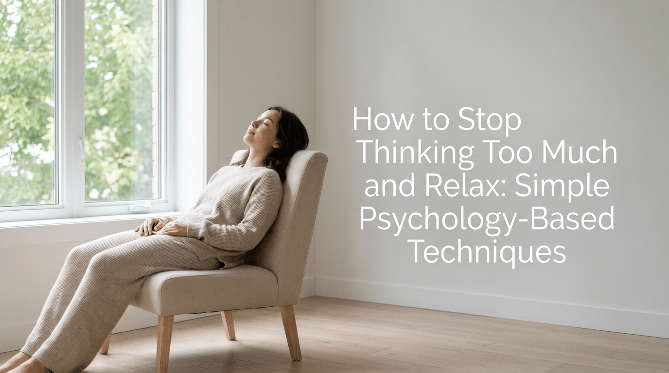 How to Stop Thinking Too Much and Relax: Simple Psychology-Based Techniques featured image