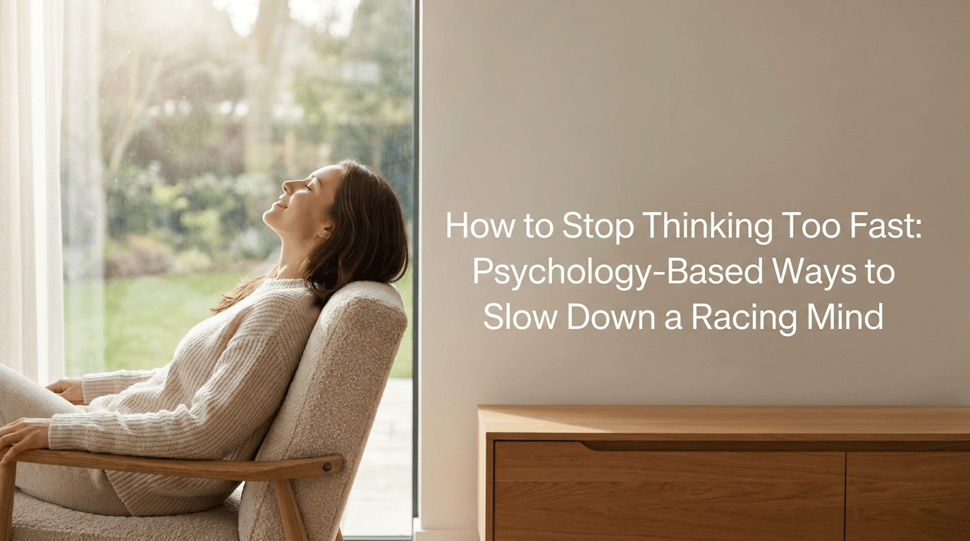 How to Stop Thinking Too Fast: Psychology-Based Ways to Slow Down a Racing Mind featured image