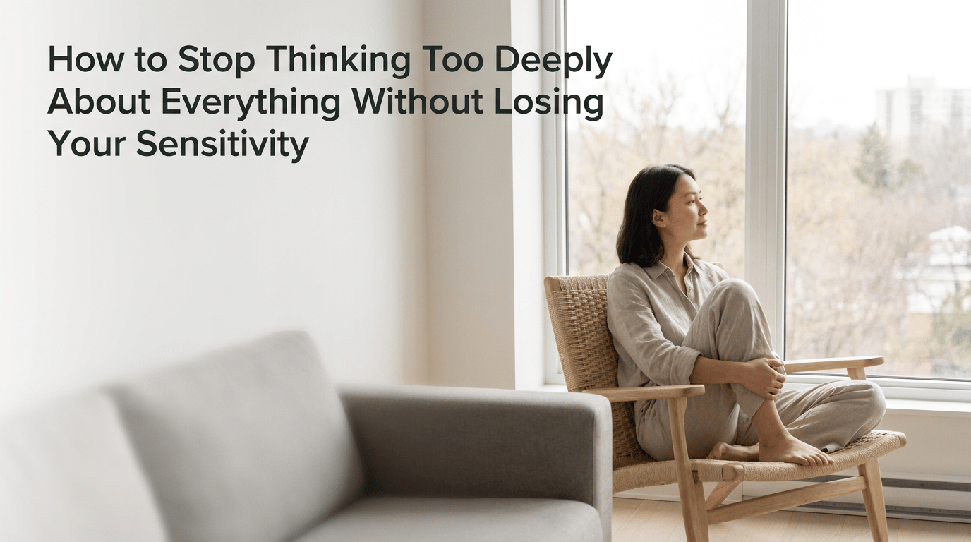How to Stop Thinking Too Deeply About Everything Without Losing Your Sensitivity featured image