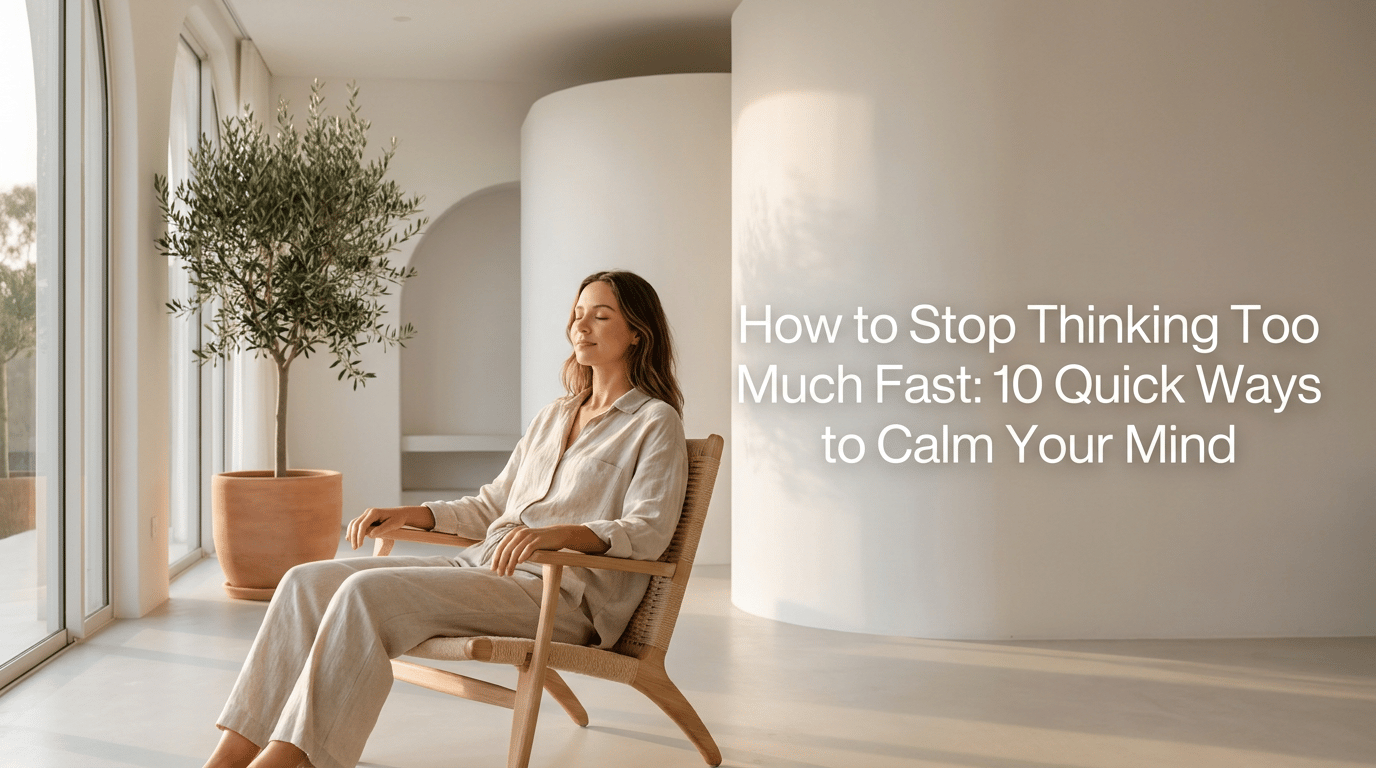 How to Stop Thinking Too Much Fast: 10 Quick Ways to Calm Your Mind featured image