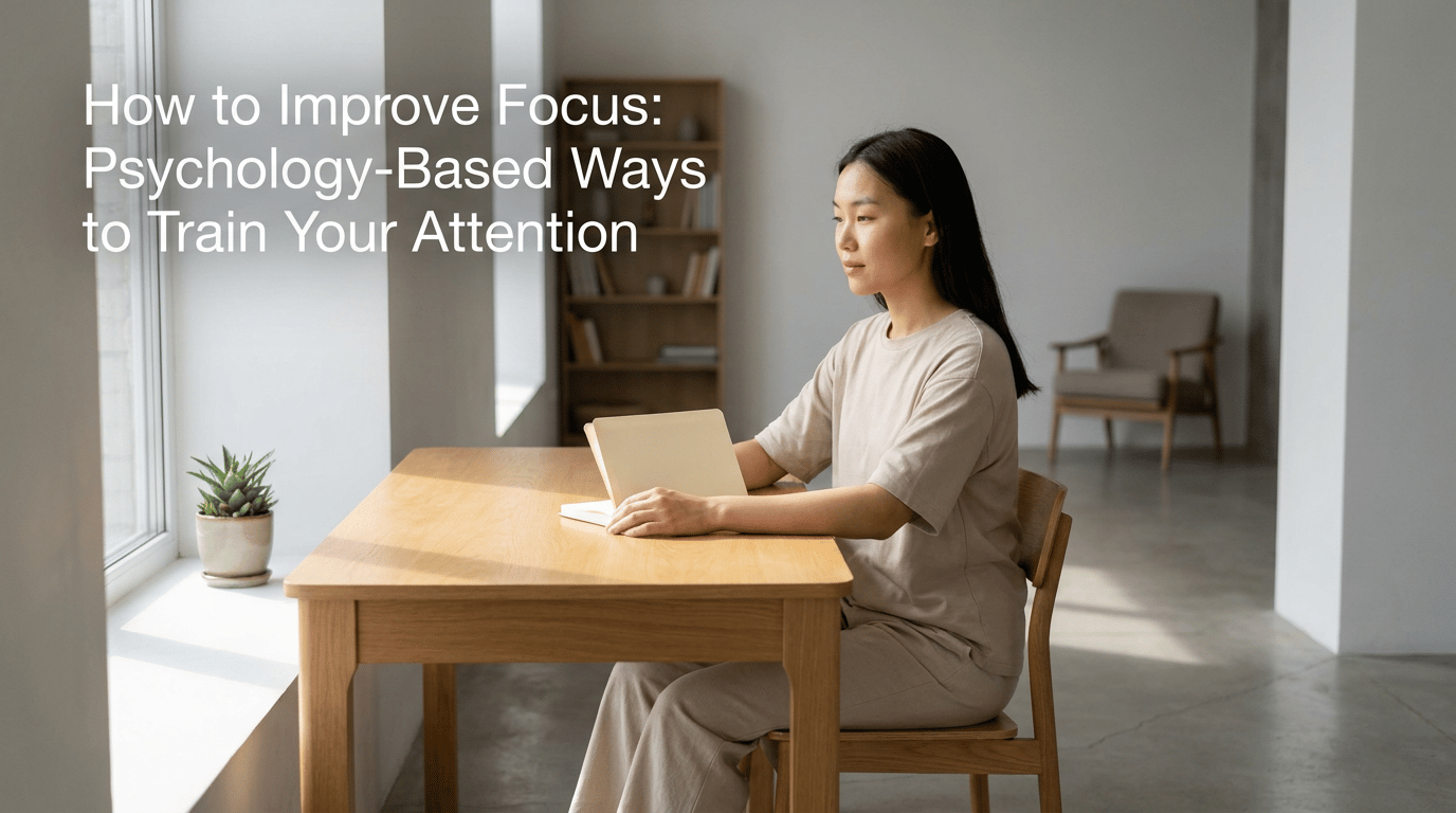 How to Improve Focus: Psychology-Based Ways to Train Your Attention featured image