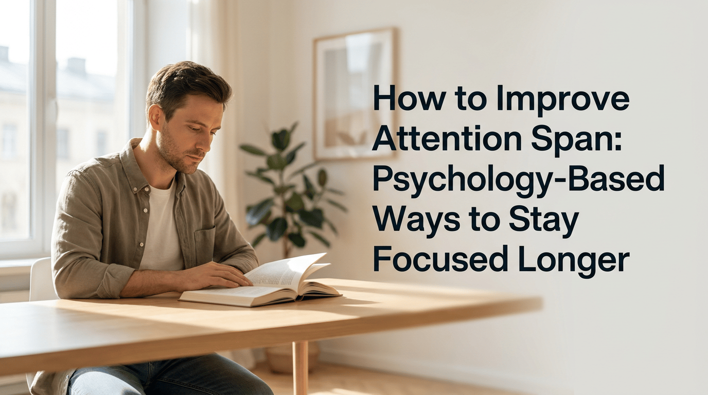 How to Improve Attention Span: Psychology-Based Ways to Stay Focused Longer featured image