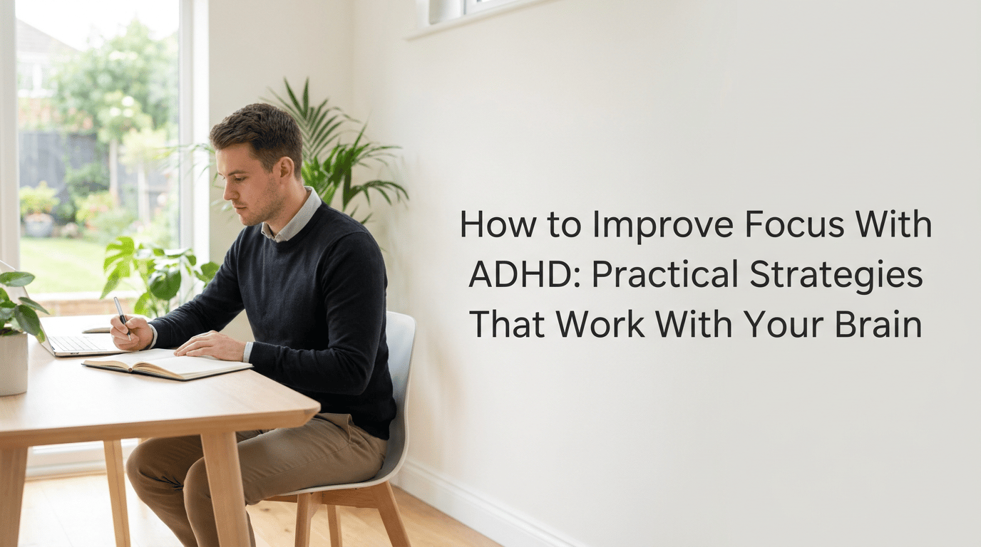 How to Improve Focus With ADHD: Practical Strategies That Work With Your Brain featured image