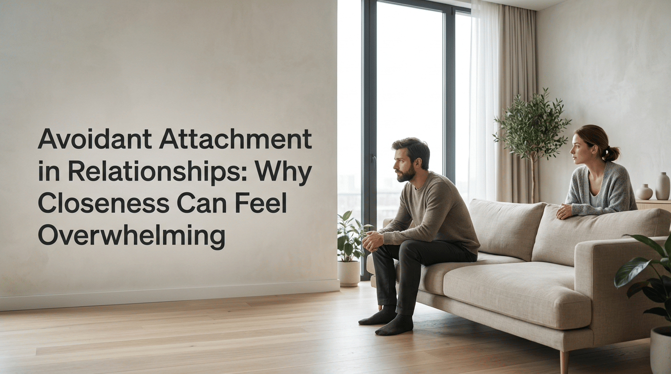Avoidant Attachment in Relationships: Why Closeness Can Feel Overwhelming featured image