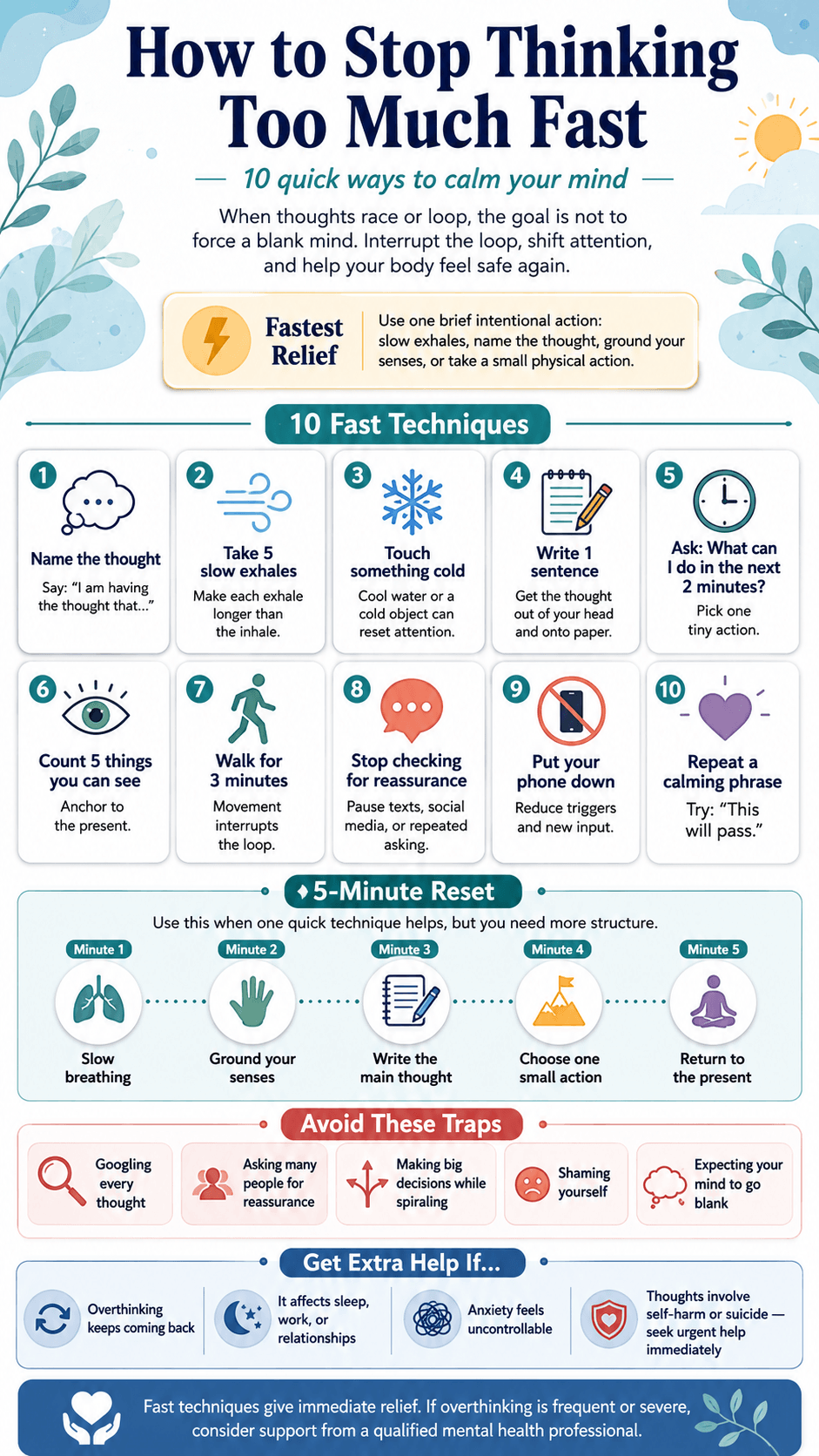 How to Stop Thinking Too Much Fast