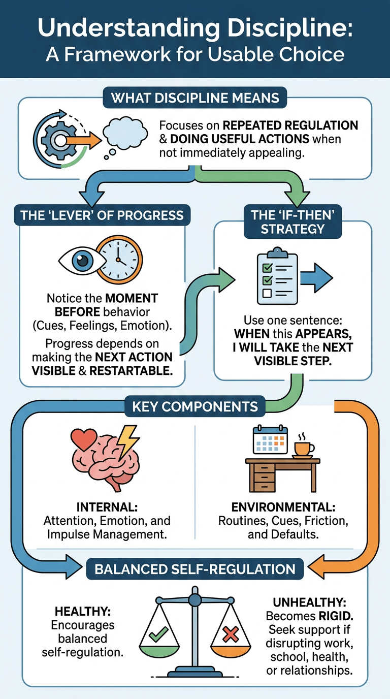 Grit vs Discipline: What Is the Difference in Psychology? infographic