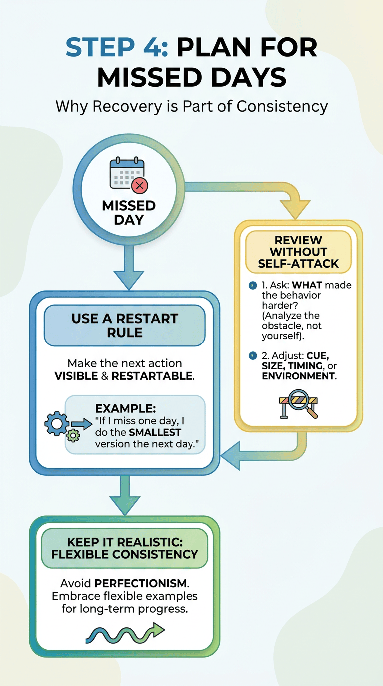 How to Build Consistency: A Psychology-Based Way to Keep Showing Up infographic