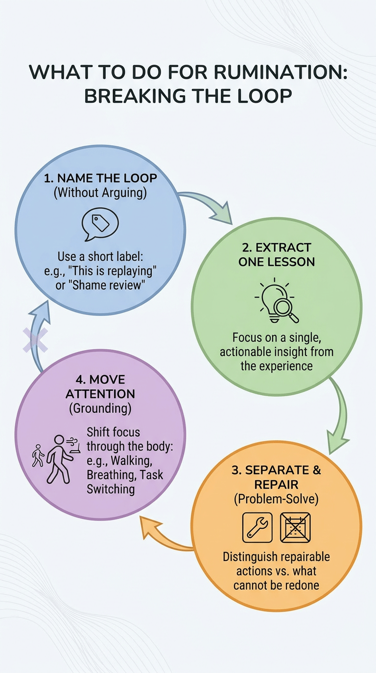 Rumination vs Overthinking: What Is the Difference? infographic