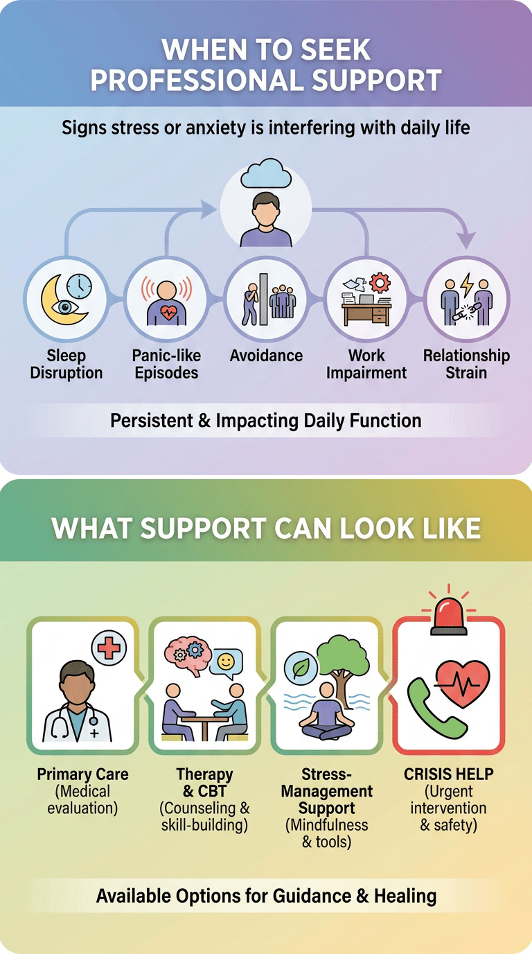 Stress vs Anxiety: How to Tell What You Are Feeling infographic