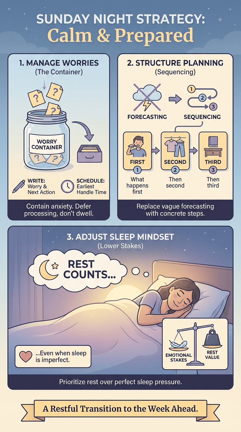 Sunday Scaries Psychology: Why Sunday Night Feels So Anxious infographic