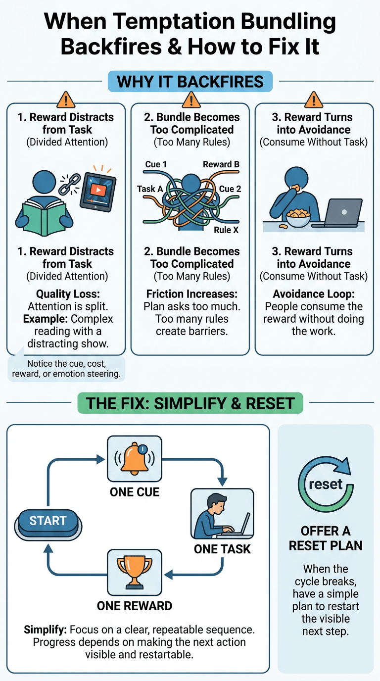 Temptation Bundling Psychology: How Pairing Rewards With Hard Tasks Helps Follow-Through infographic