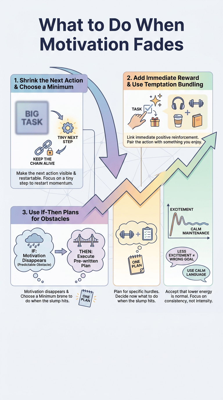 Why Motivation Fades: The Psychology Behind Losing Drive After You Start infographic