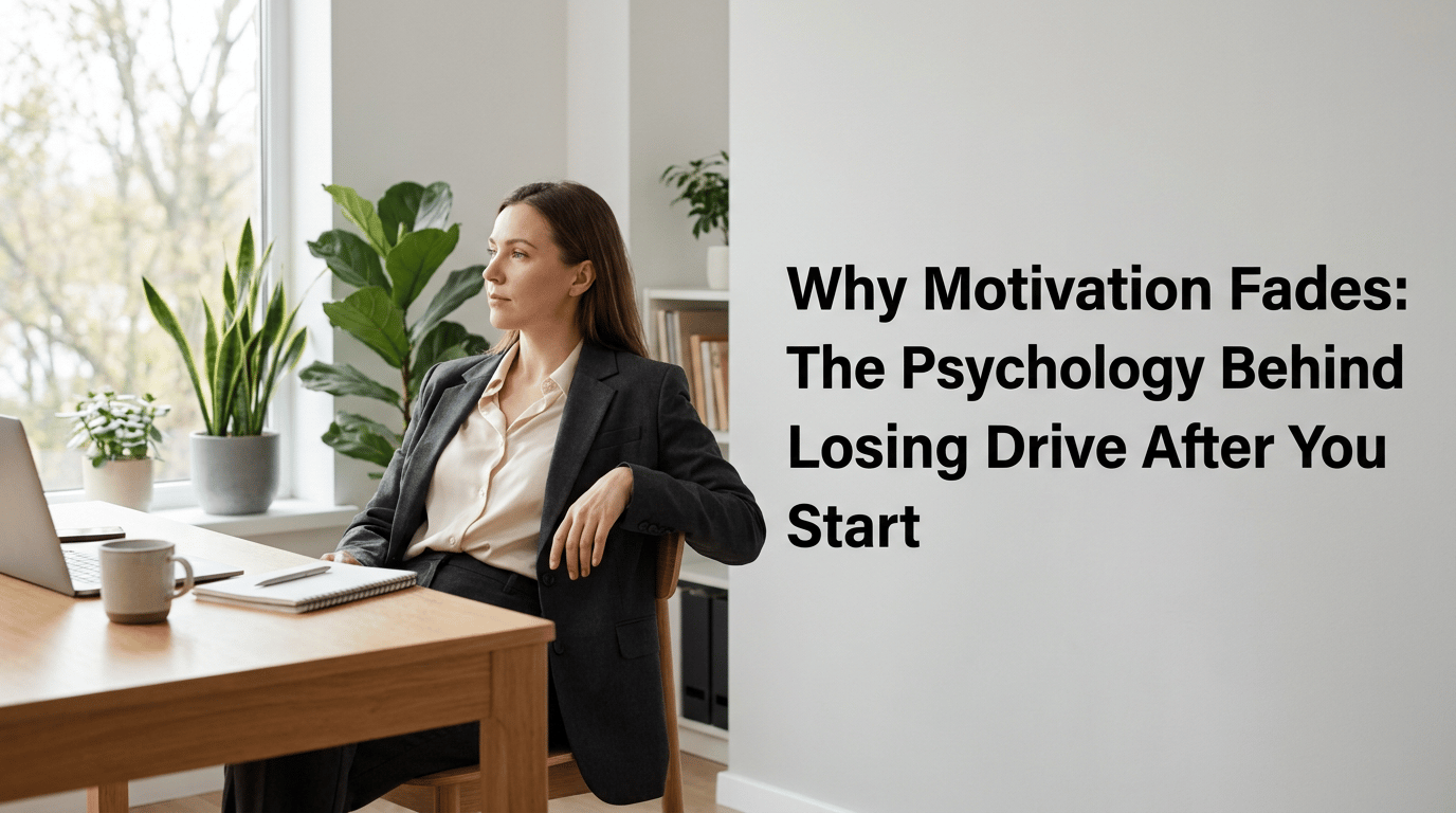 Why Motivation Fades: The Psychology Behind Losing Drive After You Start featured image