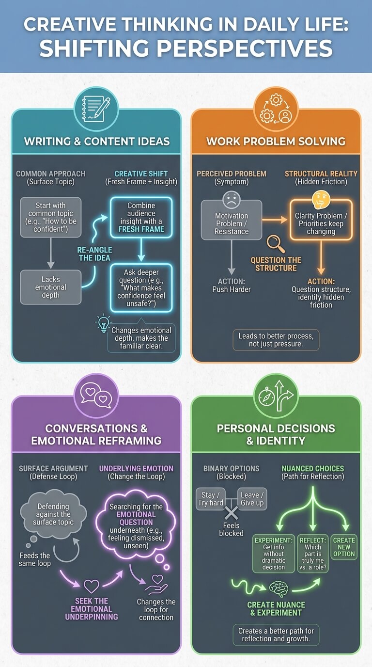 Creative thinking in daily life