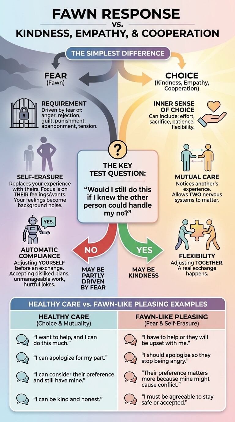 Fawn vs Kindness, Empathy, and Cooperation