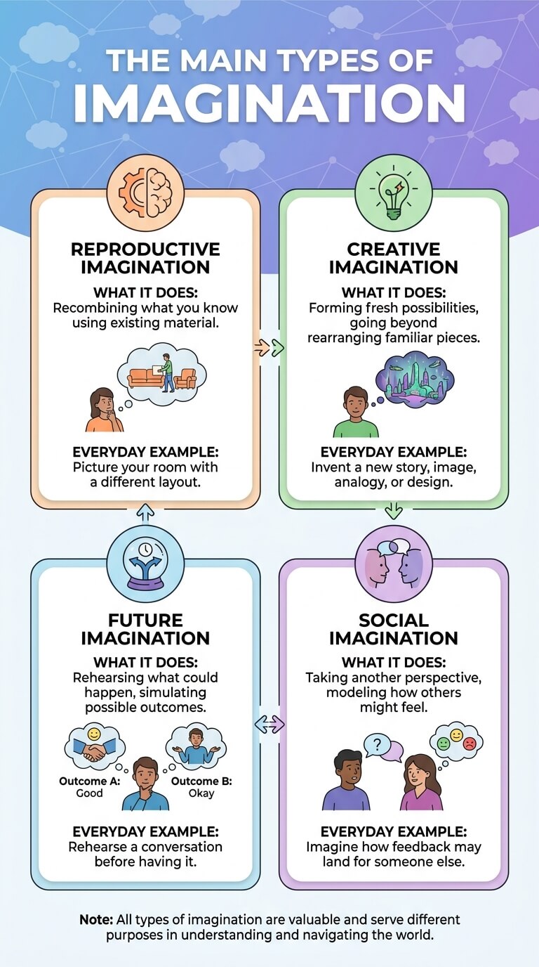 The main types of imagination