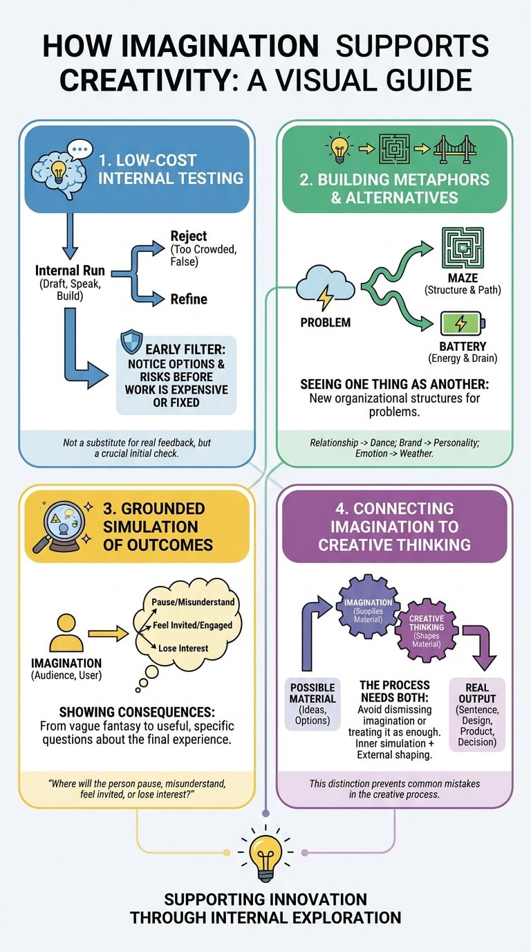 How imagination supports creativity
