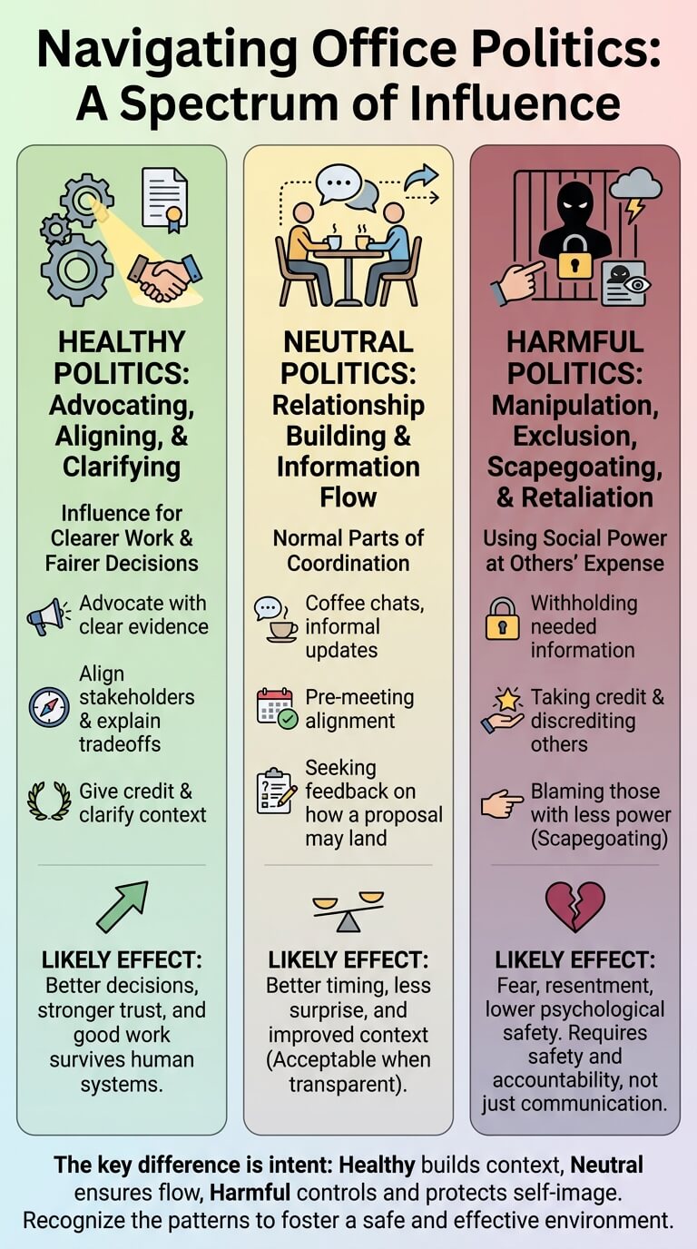 Healthy, Neutral, and Harmful Office Politics