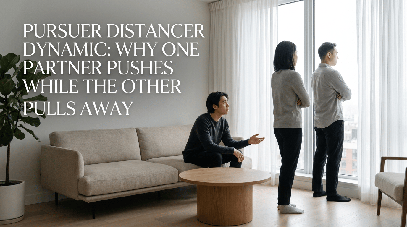 Pursuer Distancer Dynamic: Why One Partner Pushes While the Other Pulls Away featured image