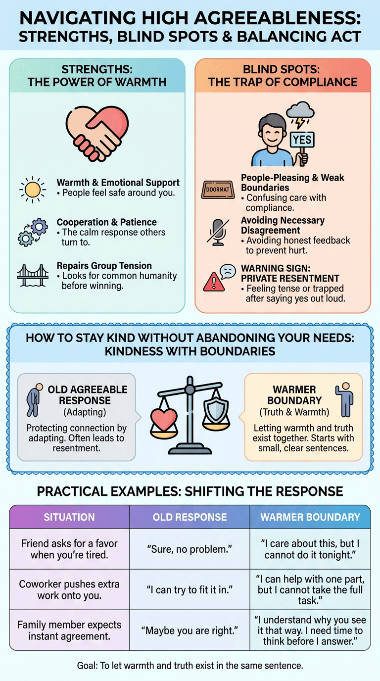 Agreeableness Personality Trait: What It Means for Cooperation, Empathy, and Boundaries infographic section 3