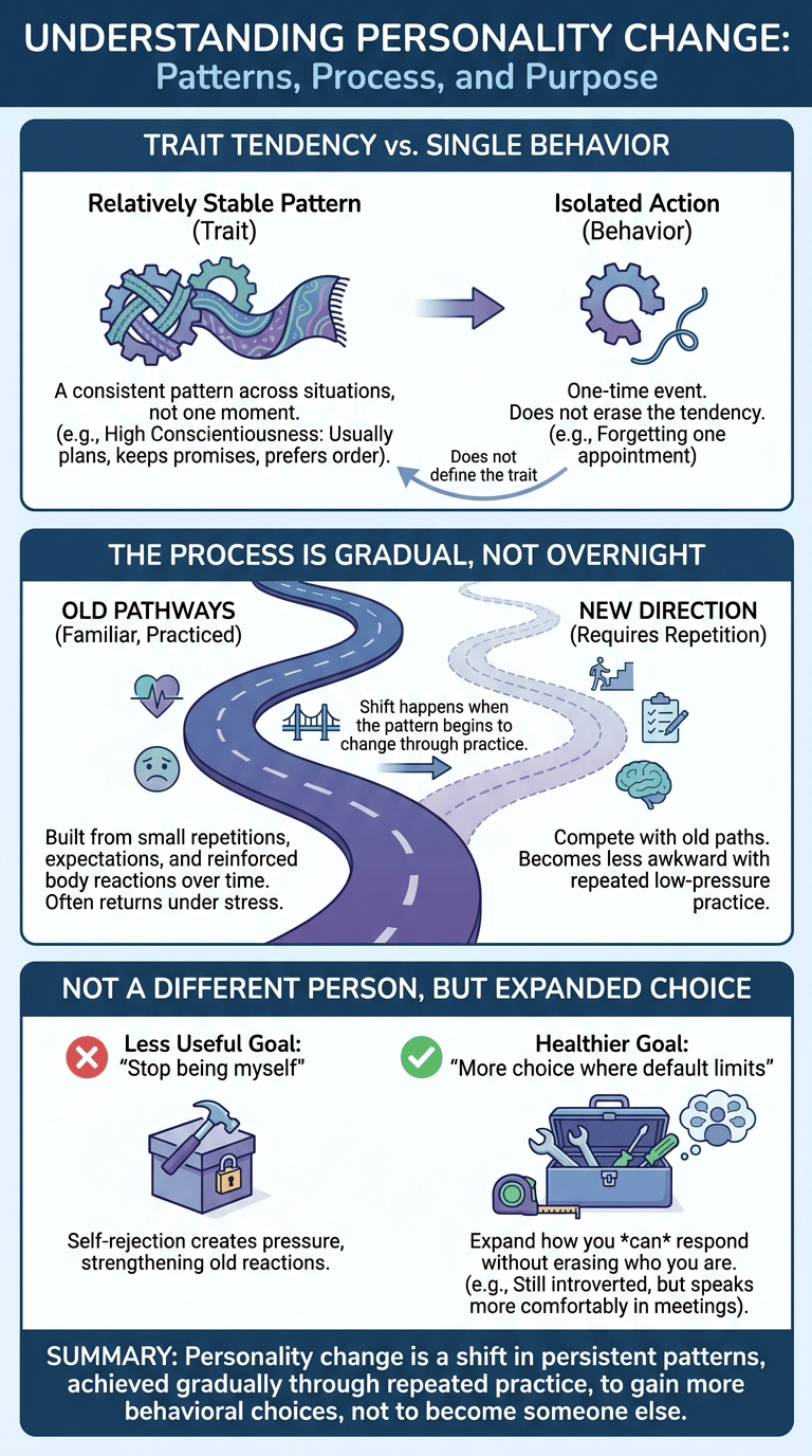 Can Your Personality Change? What Psychology Says About Trait Change infographic section 1