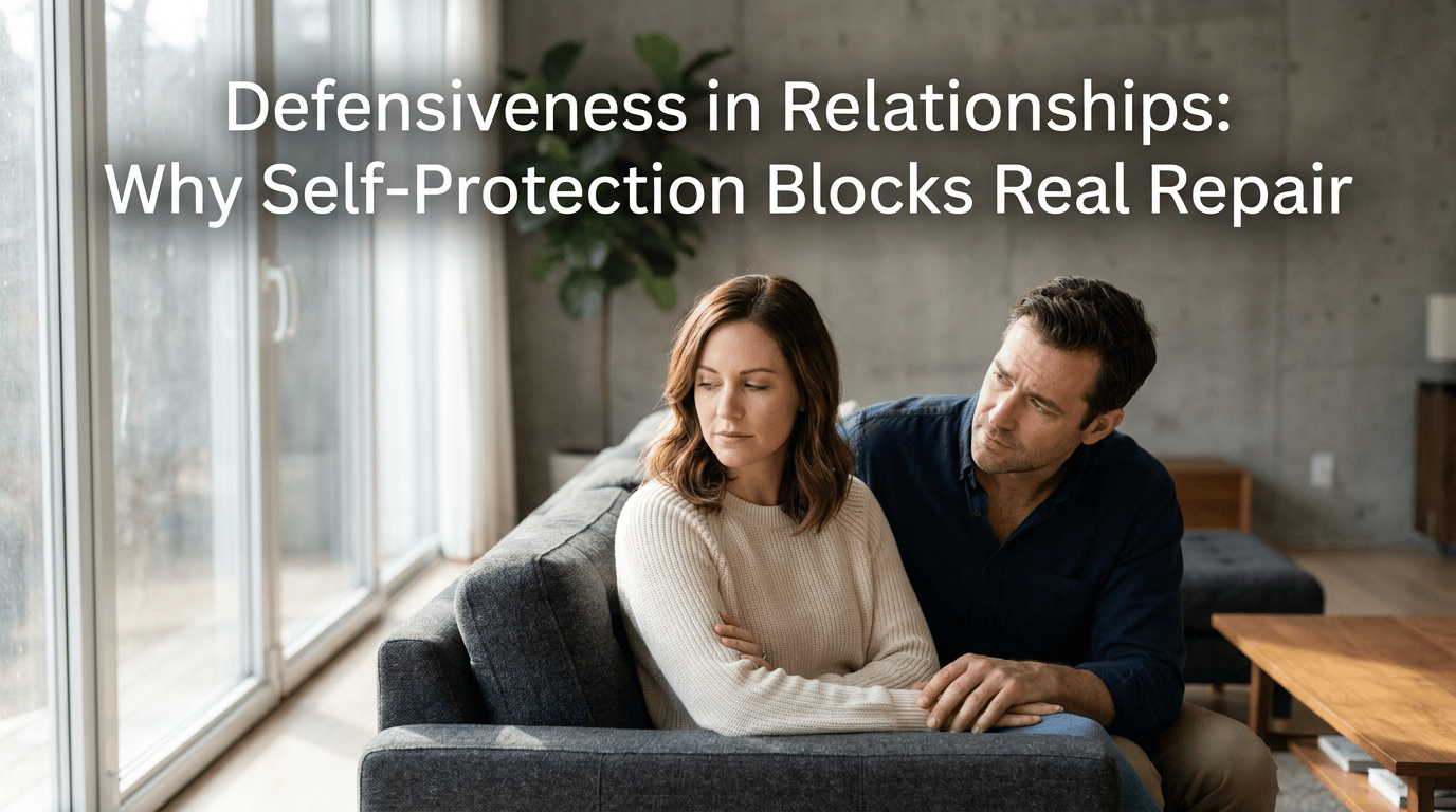 Defensiveness in Relationships: Why Self-Protection Blocks Real Repair featured image