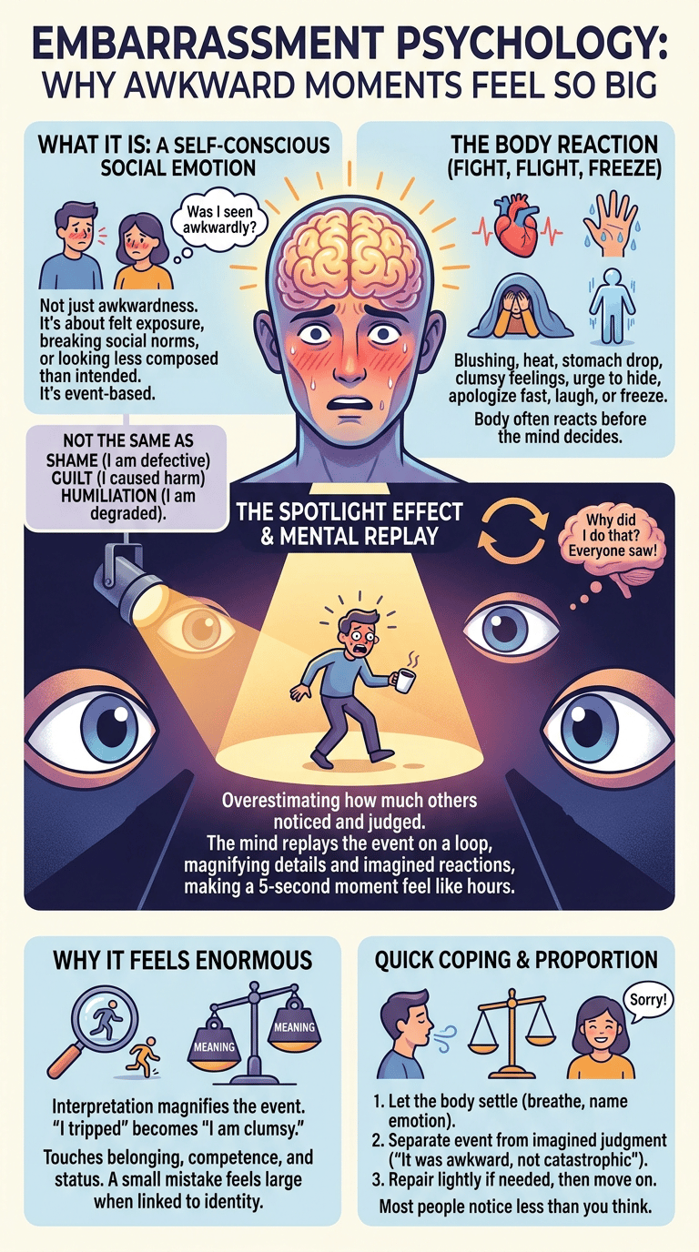Embarrassment Psychology: Why Awkward Moments Feel So Big