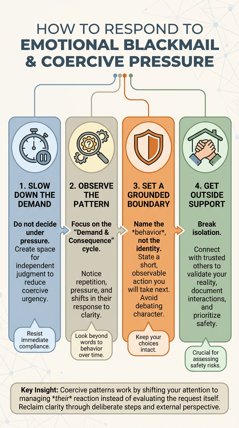 Emotional Blackmail Psychology: How Fear, Obligation, and Guilt Become Control infographic
