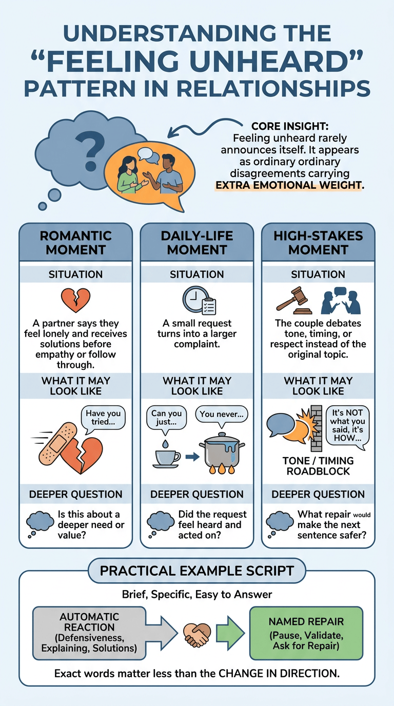 Feeling Unheard in a Relationship: Why It Hurts and What to Do Next infographic section 2