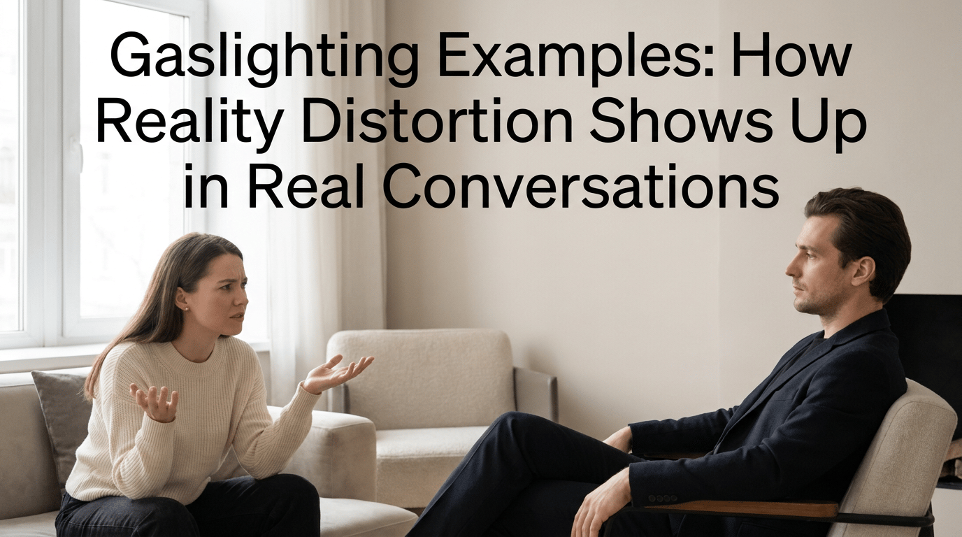 Gaslighting Examples: How Reality Distortion Shows Up in Real Conversations featured image