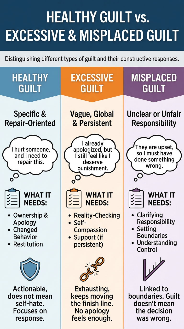 Guilt Psychology: Why Guilt Can Hurt and Help section infographic 3