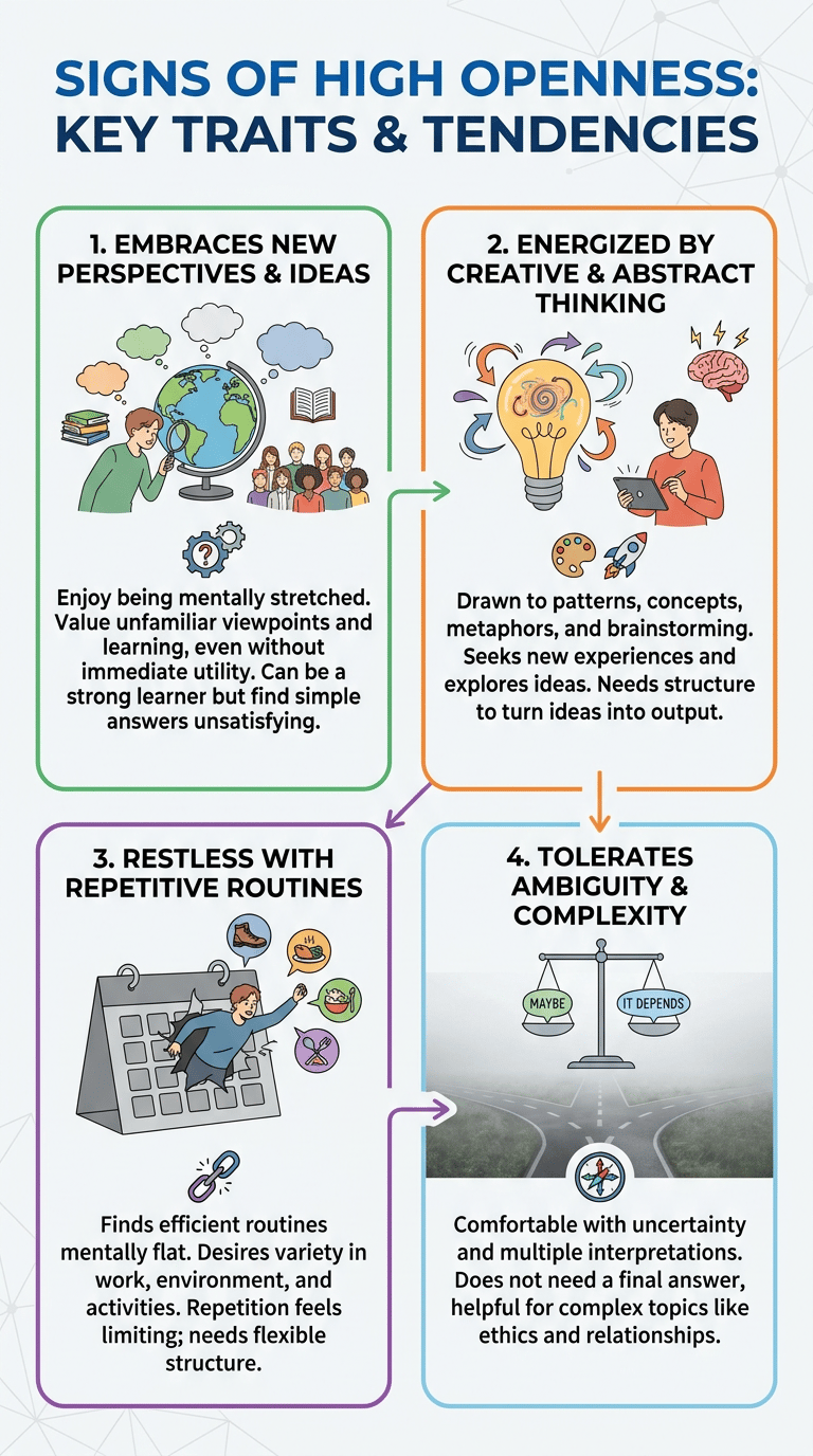 Openness Personality Trait: What High and Low Openness Really Mean infographic section 1