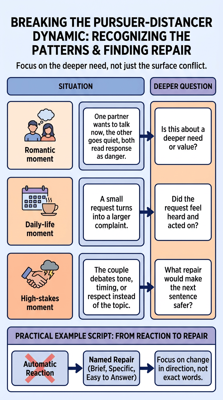 Pursuer Distancer Dynamic: Why One Partner Pushes While the Other Pulls Away infographic section 2