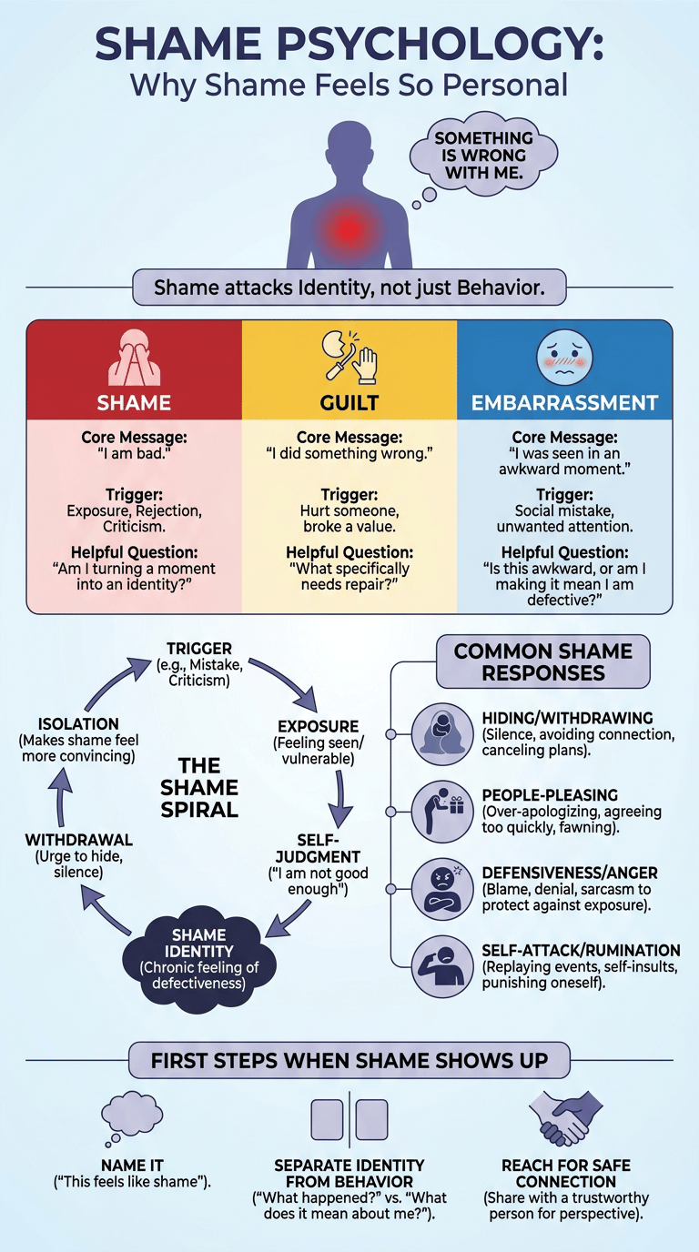 Shame Psychology: Why Shame Feels So Personal full article infographic