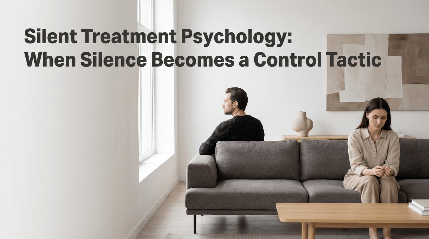 Silent Treatment Psychology: When Silence Becomes a Control Tactic featured image
