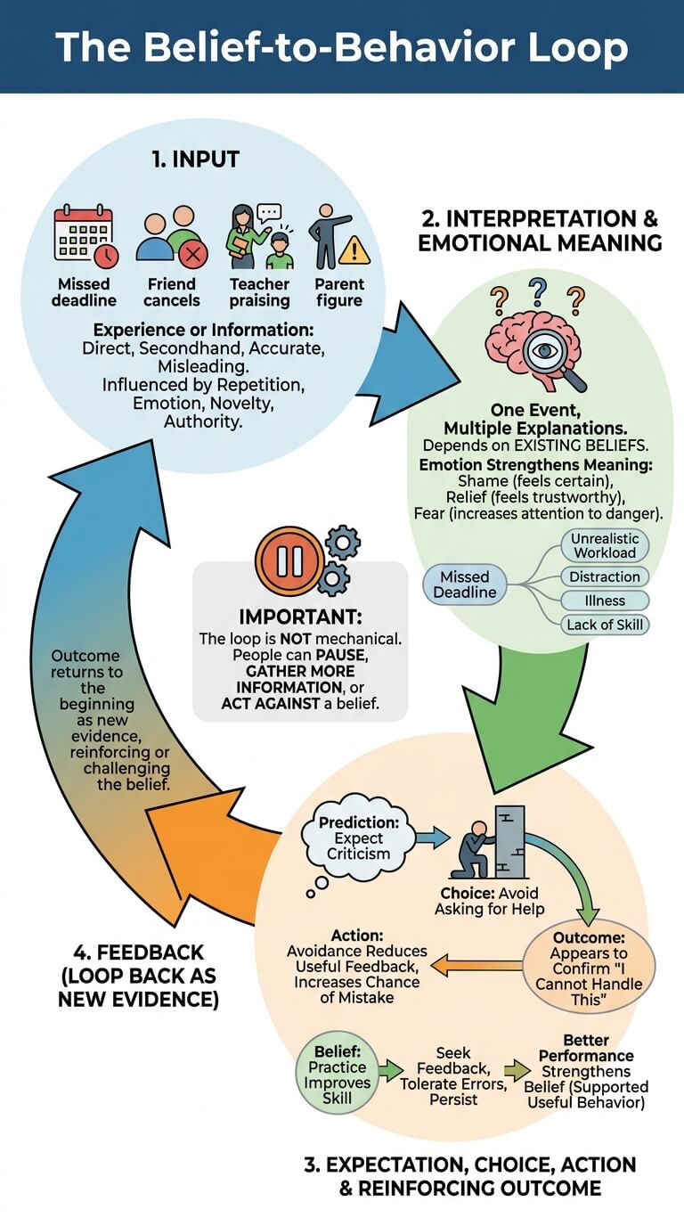 The Belief-to-Behavior Loop