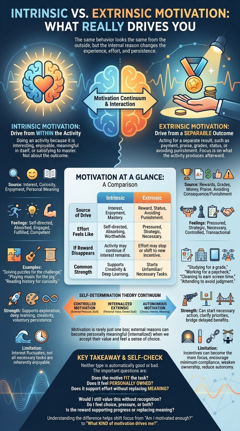 Intrinsic vs Extrinsic Motivation