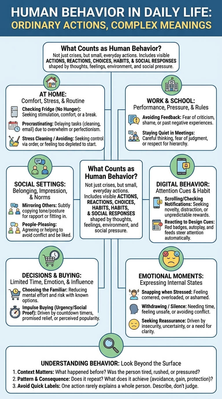 Examples of Human Behavior in Daily Life