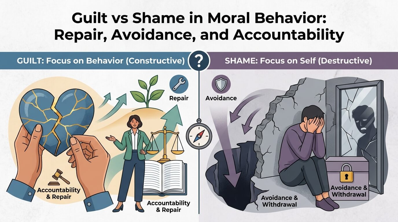 Guilt vs Shame in Moral Behavior: Repair, Avoidance, and Accountability thumbnail