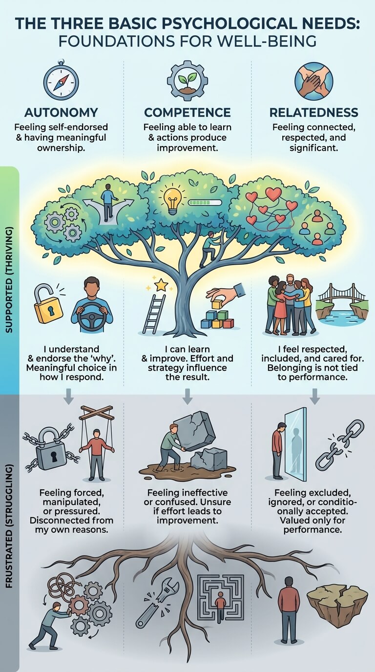 The Three Basic Psychological Needs
