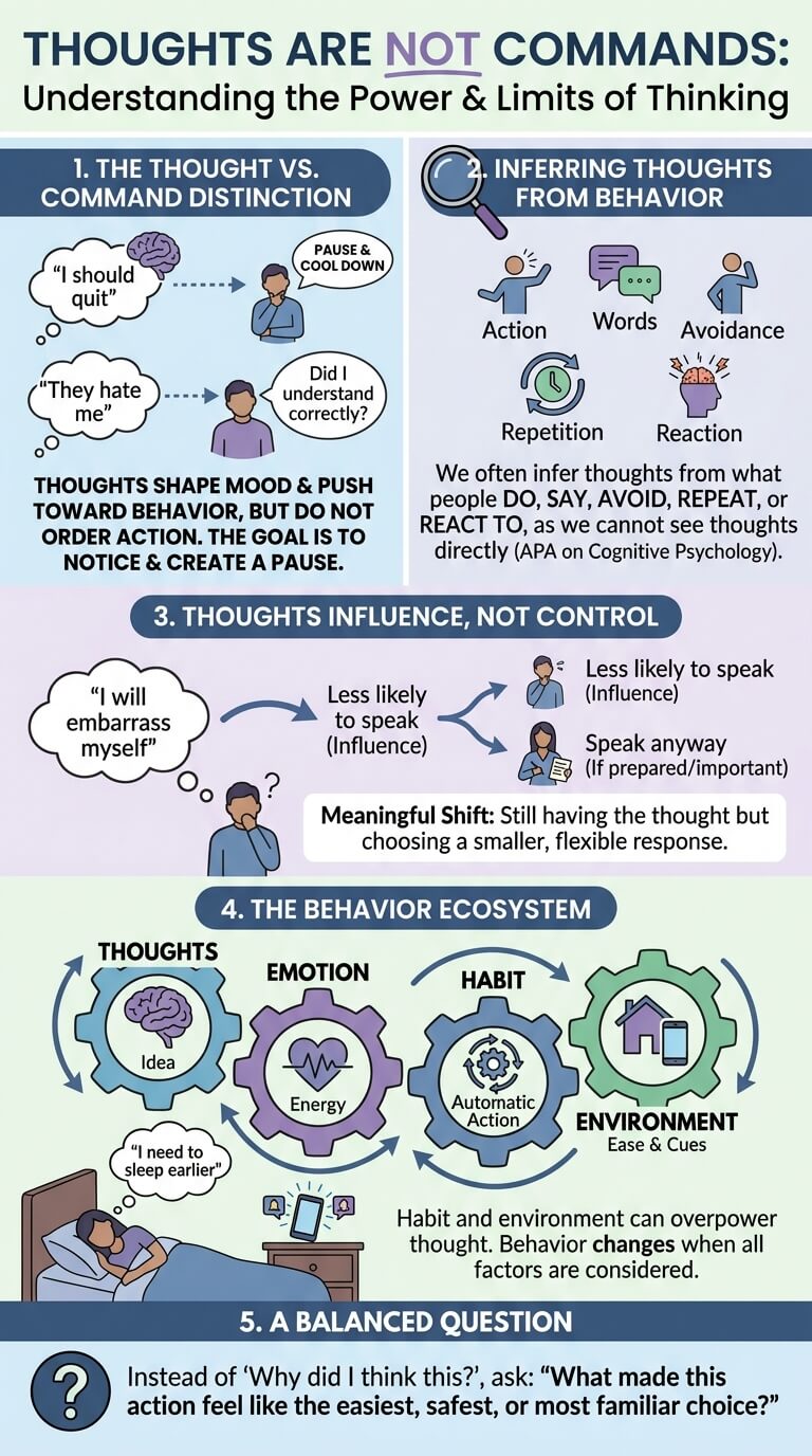 Thoughts Are Not Commands